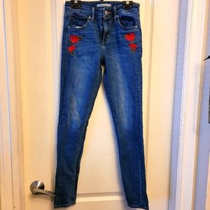 Levis high rise skinny 721
